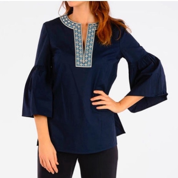 Tory Burch Ariana Tunic embellished 2 - Picture 1 of 7